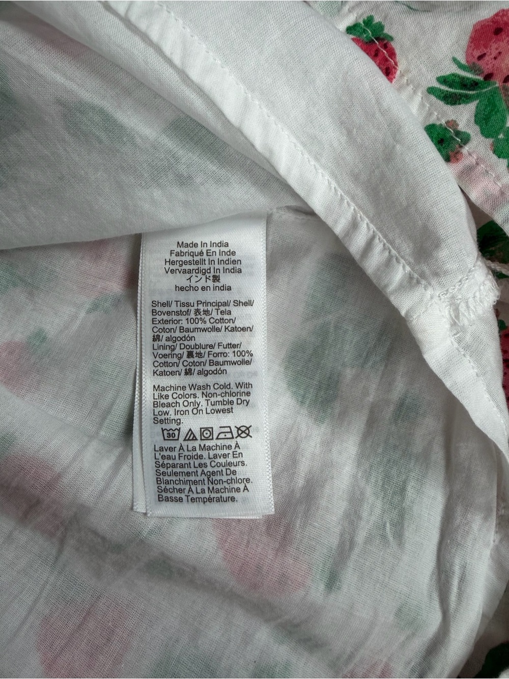 J. Crew Strawberry Print Sleeveless Midi Cotton Shirt Dress Button A Line 6P - Picture 11 of 11